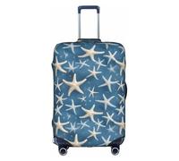 FKGKDF Starfish Coastal Wool Print Luggage Cover For Suitcases, Travel Case Protector, Simple & Convenient Installation, White, Large, Fashion