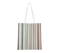 FKGKDF Striped. Print Polyester Canvas Tote Bag, Shopping Bag With Reinforced Handles, Reusable