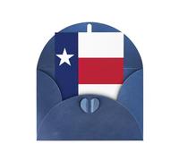 FKGKDF Texas State Flag Print Greeting Card, Pearl Paper With Envelope, For Christmas/Birthday/Valentine'S Day