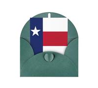 FKGKDF Texas State Flag Print Greeting Card, Pearl Paper With Envelope, For Christmas/Birthday/Valentine'S Day