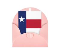 FKGKDF Texas State Flag Print Greeting Card, Pearl Paper With Envelope, For Christmas/Birthday/Valentine'S Day