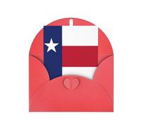FKGKDF Texas State Flag Print Greeting Card, Pearl Paper With Envelope, For Christmas/Birthday/Valentine'S Day