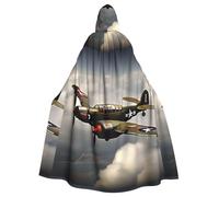 FKGKDF World War 2 Aircraft Airplane 2-Standard-Scale-2_00x Print Halloween Cloak, Carnival Cape For Theme Parties, Haunted Houses And Cosplay
