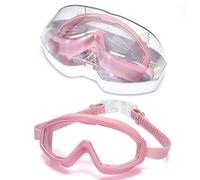 FKGQWZETK Special for children, high-definition anti-fog large-frame swimming goggles, double waterproof seal, 180° wide-angle field of view, essential for swimming pool training