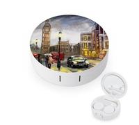 fkgvwo Contact Lens Case City Street Contact Lens Holder Box Container Soak Storage Kit