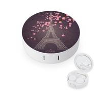 fkgvwo Contact Lens Case Eiffel Tower Flower Contact Lens Holder Box Container Soak Storage Kit