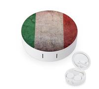 fkgvwo Contact Lens Case Flag Art Contact Lens Holder Box Container Soak Storage Kit