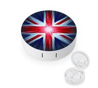 fkgvwo Contact Lens Case Flag Art Contact Lens Holder Box Container Soak Storage Kit