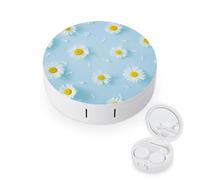 fkgvwo Contact Lens Case Little Daisies Contact Lens Holder Box Container Soak Storage Kit