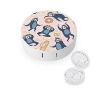 fkgvwo Contact Lens Case Orangutan Contact Lens Holder Box Container Soak Storage Kit