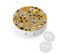 fkgvwo Contact Lens Case Space Rocket Contact Lens Holder Box Container Soak Storage Kit