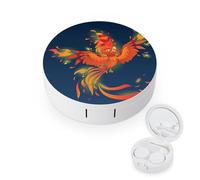 fkgvwo Contact Lens Container Phoenix Travel Contact Lens Box with Mirror Tweezers Solution Bottle