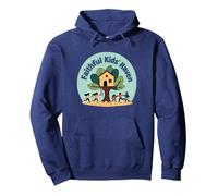 FKH Faithful Kids' Haven - Joyful Treehouse Adventure Pullover Hoodie, Adult Unisex, Navy, XXL