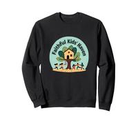 FKH Faithful Kids' Haven - Joyful Treehouse Adventure Sweatshirt, Adult Unisex, Black, XXL