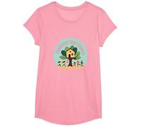 FKH Faithful Kids' Haven - Joyful Treehouse Adventure T-Shirt, Girls, Pink, Medium