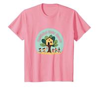 FKH Faithful Kids' Haven - Joyful Treehouse Adventure T-Shirt, Kids, Pink, 6 Years