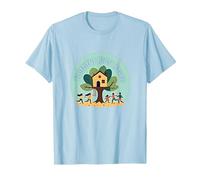 FKH Faithful Kids' Haven - Joyful Treehouse Adventure T-Shirt, Men, Baby Blue, 3XL