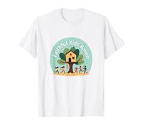 FKH Faithful Kids' Haven - Joyful Treehouse Adventure T-Shirt, Men, White, 3XL