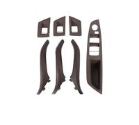 FKHBZM Car Interior Door Handles Right Drivering Interior Door Pull Leather Handle Without Mirror Folding Button for 5 Series F10 F11 2010-2017(Type J)