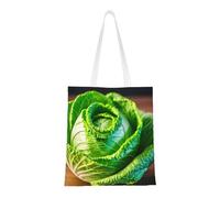 FKHOHL Bright Cabbage Print Comfortable Bag Functional Shopping Bag Versatile Unisex Work Gym Travel Foldable