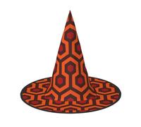 FKHOHL Shining Overlook Print Halloween Witch Hat Unisex Carnival Cap For Masquerade Balls And Roleplaying Events, Black, 2 PCS