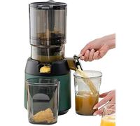 FKINGLRK 300W Juicer Machines, Professional Slow Juicer, Cold Press Masticating Juicer, with 13cm Feeding Chute for Fruits Vegetables Green - Fruit Juicer