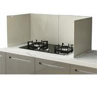 FKINGLRK 4 Sided Nonstick Stove Splatter Guard, Stainless Steel Foldable Oil Proof Baffle Stove Splash Guard, for Cooking Grease Screen, for Frying Pan Camping