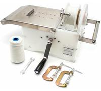 FKINGLRK Manual Sausage Tying Machine, Stainless Steel Manual Hand-Rolling Sausage Tying & Knotting Machine Sausage Linker Machine for Commercial Home Use, 0-45mm