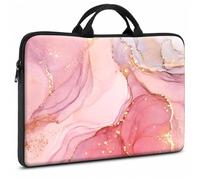 FKIUBWRY Laptop Case 13 inch,13.3" Laptop Sleeve for Chromebook/MacBook Neo | Laptop Bag,Protective Computer Sleeve,Laptop Carrying Case for HP,Dell,Lenovo,MacBook Pro/Air,ASUS,Pink Golden Marble