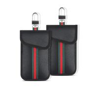 fKiZanthene 2 Pack Faraday Pouch for Car Keys, Signal Blocking Keyless Car Key Protector Case with RFID Shielding, Anti-Theft Key Pouch for Car, Pocket and Handbag
