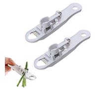 fKiZanthene 2 PCS Green Bean Stringer, Runner Bean Slicer & Cutter, White 13×3×3cm, Kitchen Tool for Daily Cooking