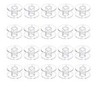 fKiZanthene 20Pcs Clear Sewing Machine Bobbins, 7mm Hole for Janome & Compatible Machines, Sewing Craft Use at Home