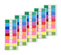 fKiZanthene 900 Pcs Clear PET Sticky Tabs, Pastel Adhesive Bookmark, Removable Waterproof Notes for Reading, Study and Office