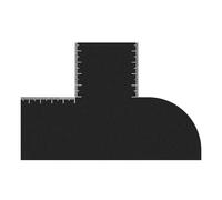 fKiZanthene Beard Shaping Tool, Foldable Barber Enhancement Card with Measurement Indicators for Precise Home Trimming & Styling