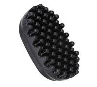 fKiZanthene Hair Brushes, Afro Sponge for Curls - Silicone Curl Sponge Styling Tool for Black Hair, Ideal for Scalp Massage & Detangling at Home & Salon (Black)
