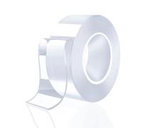 fKiZanthene Heavy Duty Double Sided Tape** - Reusable Removable Mounting Strips for Walls, Posters & Carpets | 3m x 2cm Clear Nano Tape