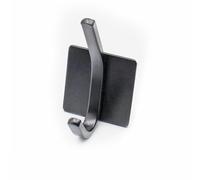 fKiZanthene Heavy Duty Self Adhesive Hooks, Ultra - Sticky & Robust, Hanging up to 10KG, No - Nail Design for Door Back and More, Black, Gray，5 Pack (Black)