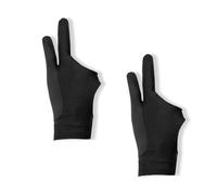 fKiZanthene Tablet Glove for Graphic Tablet, Two Finger Drawing Glove in Twin Pack for Drawing Writing and Digital Pens in Home Office Studio or On the Go
