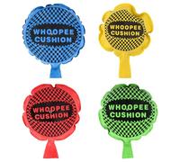 fKiZanthene Whoopee Cushion 4-Pack, Classic Fart Prank Toys for Kids & Adults, Assorted Colours for Parties, Pranks & Laughter