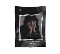 FKJGJFOGU Fi-nn Wolfhard Blanket Fashion Music Super Soft Quilt Durable Warm Lightweight Blanket 80"x60"