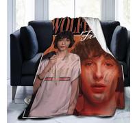 FKJGJFOGU Fi-nn Wolfhard Flannel Fleece Throw Blanket Finn Actor Wolfhard Blankets Ultra-Soft Bed Blanket for Couch Sofa Bedroom Home Decor Air Conditioning Blanket All Season 40"x30"