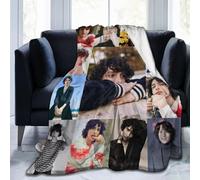 FKJGJFOGU Fi-nn Wolfhard Flannel Fleece Throw Blanket Finn Actor Wolfhard Blankets Ultra-Soft Bed Blanket for Couch Sofa Bedroom Home Decor Air Conditioning Blanket All Season 60"x50"