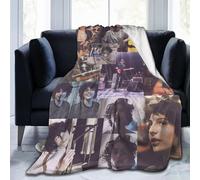 FKJGJFOGU Fi-nn Wolfhard Flannel Fleece Throw Blanket Finn Actor Wolfhard Blankets Ultra-Soft Bed Blanket for Couch Sofa Bedroom Home Decor Air Conditioning Blanket All Season 80"x60"