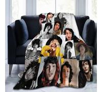 FKJGJFOGU Fi-nn Wolfhard Flannel Fleece Throw Blanket Finn Actor Wolfhard Blankets Ultra-Soft Bed Blanket for Couch Sofa Bedroom Home Decor Air Conditioning Blanket All Season 50"x40"