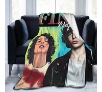 FKJGJFOGU Fi-nn Wolfhard Flannel Fleece Throw Blanket Finn Actor Wolfhard Blankets Ultra-Soft Bed Blanket for Couch Sofa Bedroom Home Decor Air Conditioning Blanket All Season 50"x40"