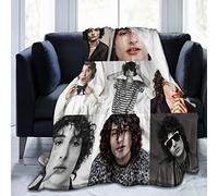 FKJGJFOGU Fi-nn Wolfhard Soft and Comfortable Wool Fleece Throw Blankets for Sofa Office car Camping Yoga Travel Home Decoration Cozy Plush Beach Blanket Gift