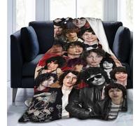 FKJGJFOGU Fi-nn Wolfhard Soft and Comfortable Wool Fleece Throw Blankets Gift for Home Decoration Sofa Office car Camping Yoga Travel Home Decoration Cozy Plush Beach