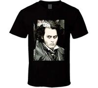 FKJGJFOGU Joh-NNY Depp Sweeney Todd The Demon Barber T Shirt Black