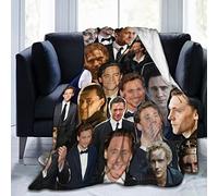 FKJGJFOGU To-m Hiddleston Blanket 3D Print Plush Lamb Blanket Bedding Decor for Living Room Bedroom Dorm Decor 80x60 inch