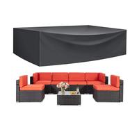 FKKJPJ 2/3/4 Seater Bench Cover,150x80x80cm Heavy Duty 420D Oxford Polyester, Rip Resistant, Windproof, Waterproof, Anti-UV for Outdoor Patio Bench